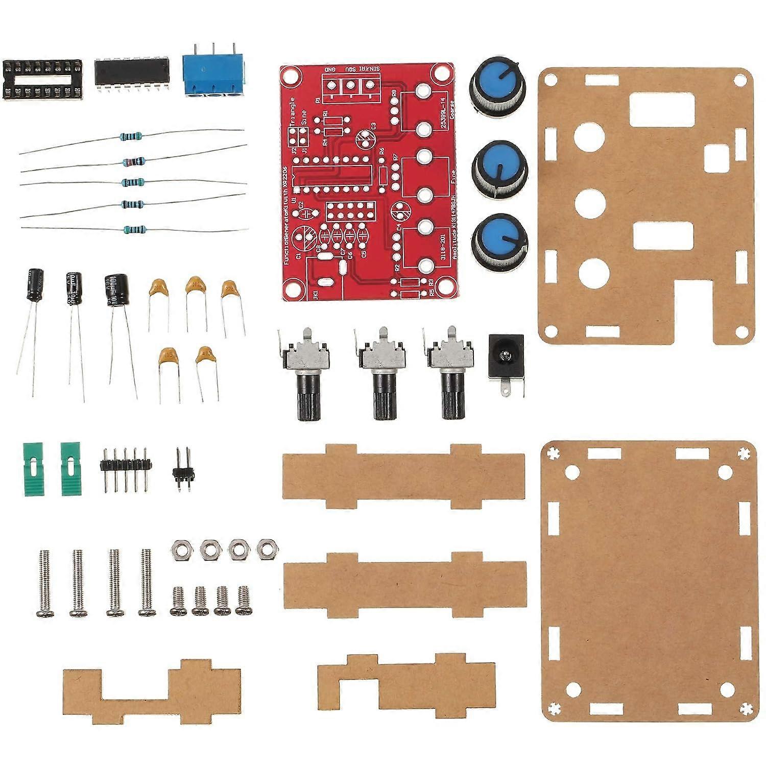 Signal Generator Kit, XR2206 Precise Function Signal Generator Frequency Module Kit Sine Triangle Square Output Adjustable