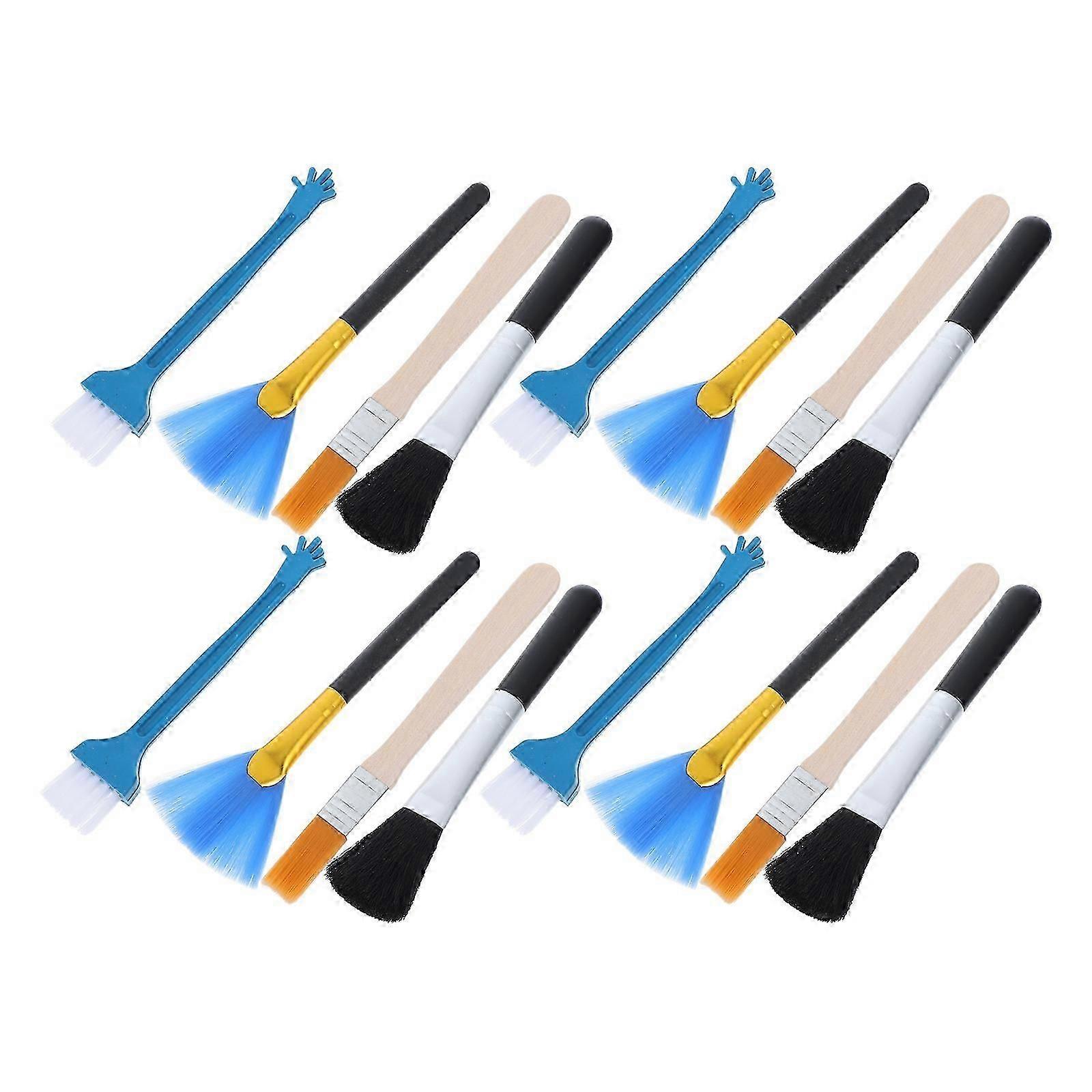 Electronic Device Brush Set Including 20Pcs Dust Removal Tools Suitable For Gaming Sessions With Rectangular Shape