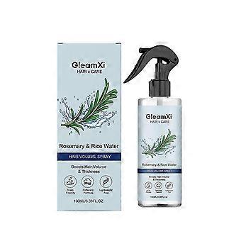 Rosmarin- und Reiswasser-Haarvolumenspray (100 ml) – 100 % natürliche Extraktformel für mehr Volumen und Fülle, weniger Haarausfall, geschmeidiges Haar, nicht fettend