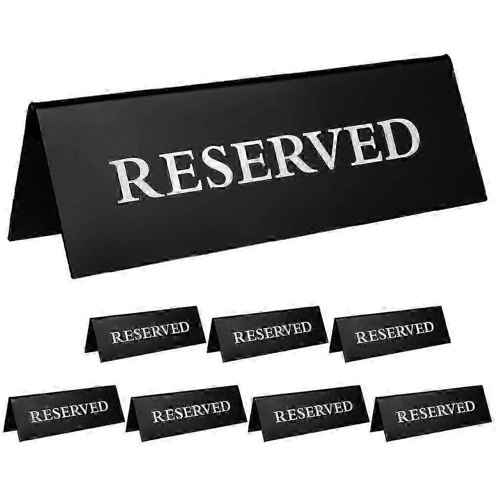 8Pcs Rectangular Reserved Table Signs For Weddings, Banquets, Events