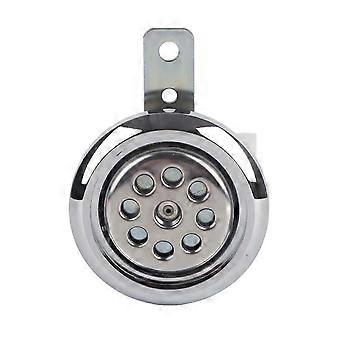 Clacson universale per moto, impermeabile, potente 105 dB, 12 V, 85 mm, con copertura cromata a nido d'ape.