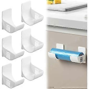 Pieces Trash Bag Holder, Wall Mounted Trash Bag Dispenser, Garbage Bag Dispenser Roll Holder, for Kitchen Accessories Storage and Organization