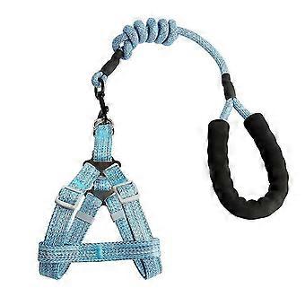 Pet Harness Halskraag Comfortabele Borstband Verstelbare Tractie Touw Riem Puppy 120/2.5cm