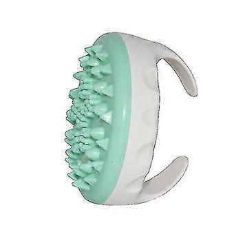 Spazzola per il corpo da bagno in silicone, lavapavimenti posteriori, massaggiatore anticellulite, spazzola per massaggio meridiano, spazzola per capelli, massaggiatore per cuoio capelluto, bagnato e asciutto (1 pc) Jinyu