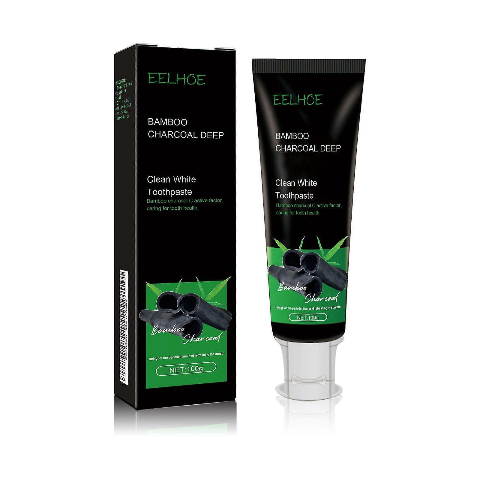 3csp Bamboo Charcoal Deep Toothpaste Teeth Fluoride Clean Toothpaste