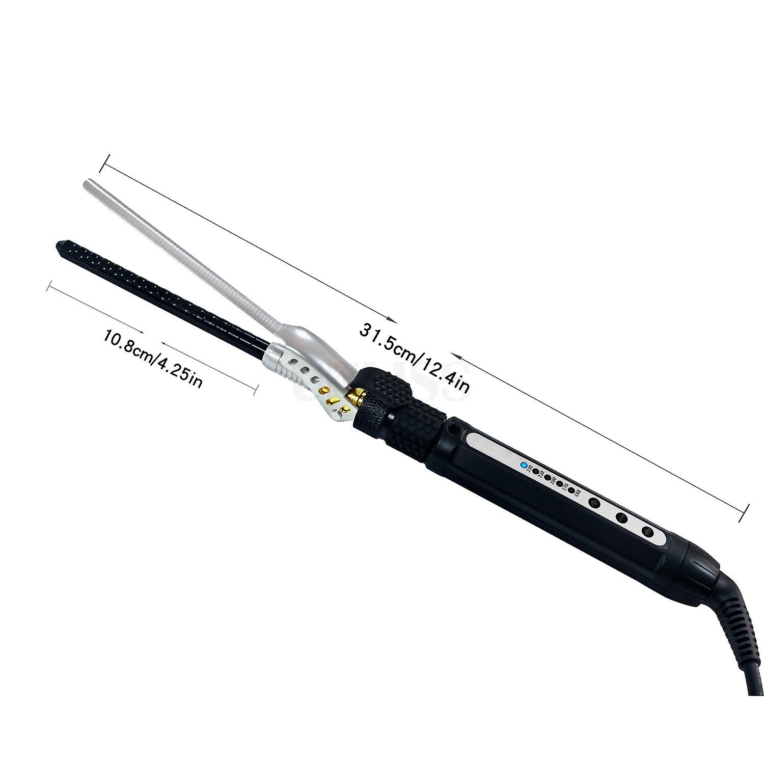 1/4 pouce Petit baril rotatif Fer à friser 7mm Spin Curler Barrel Baguette mince Tourmaline Céramique Mini Short Hair Curler