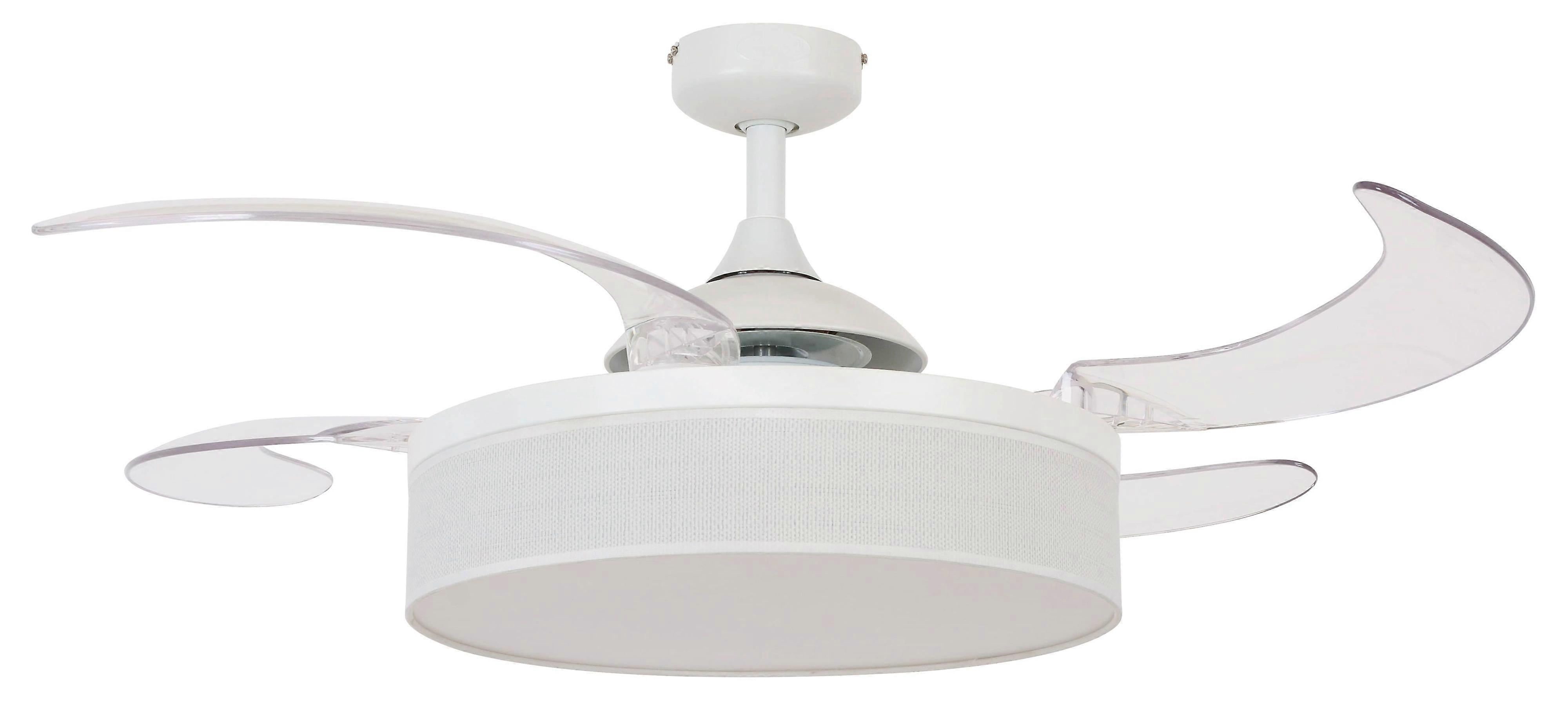 Retractable ceiling fan Fanaway Fraser White