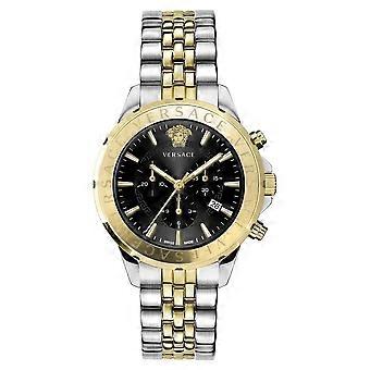 Versace Men's Watch Wristwatch Chronograph Signature VEV602223 Stainless Steel