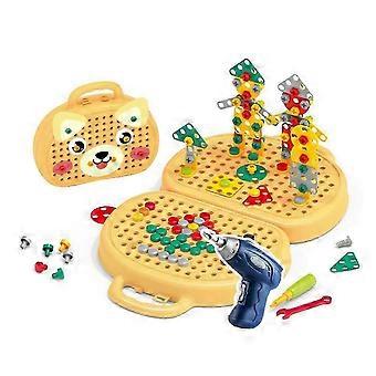 Electric Screwdriver Included - 26-27 Children's Toolbox Toy for Engaging Creative Building & Repair Activities