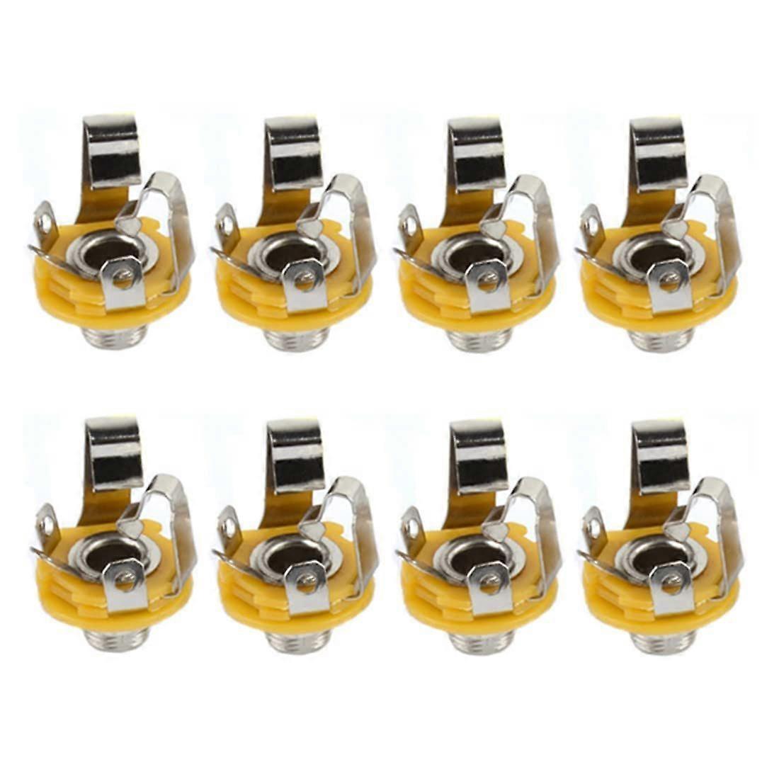 6.35mm (1/4inch) Female Stereo Socket Panel Mount Jacks, Patch Cables, rophone