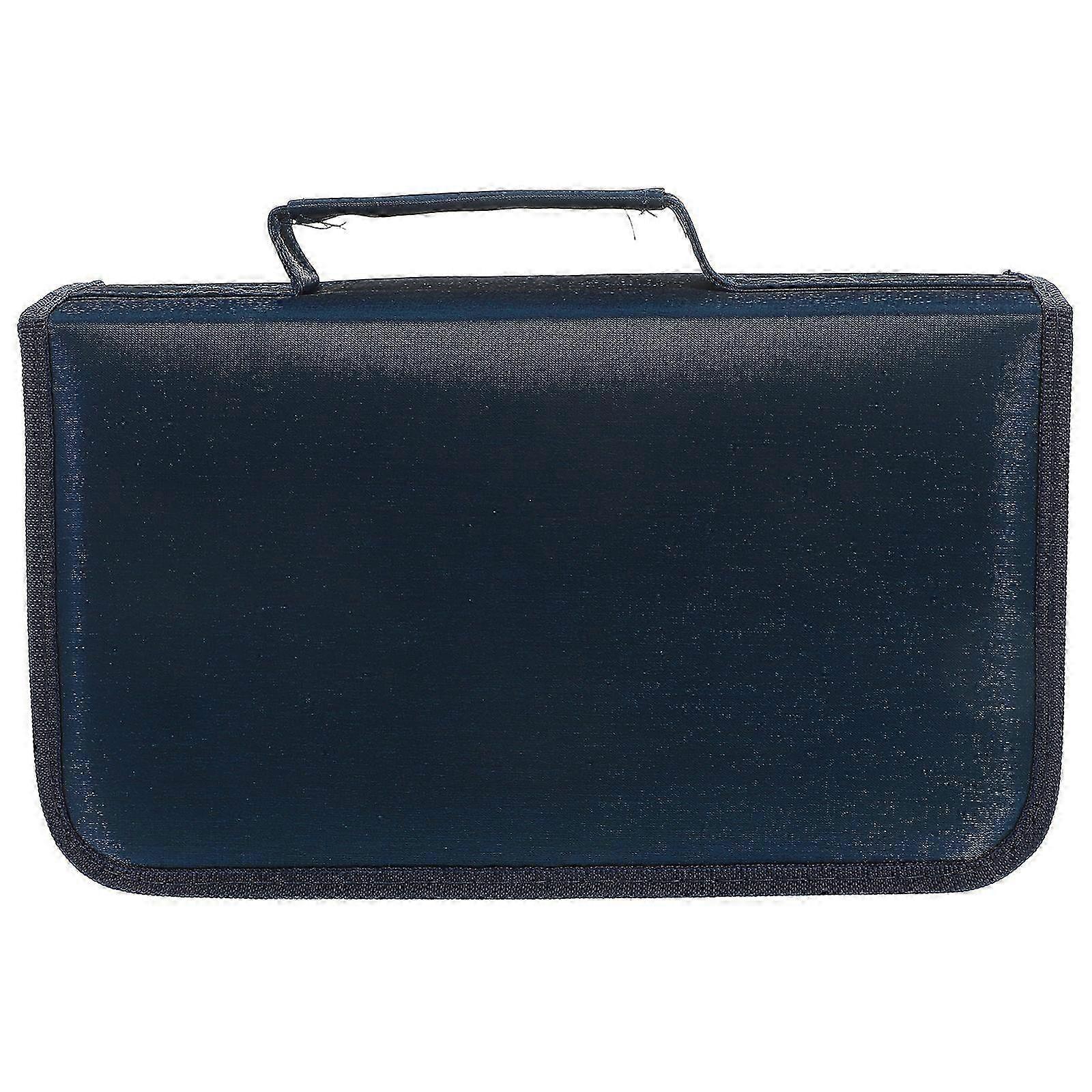 CD Case 128 Capacity DVD Storage Case Rectangle CD Holder Storage Case Car CD Pouch