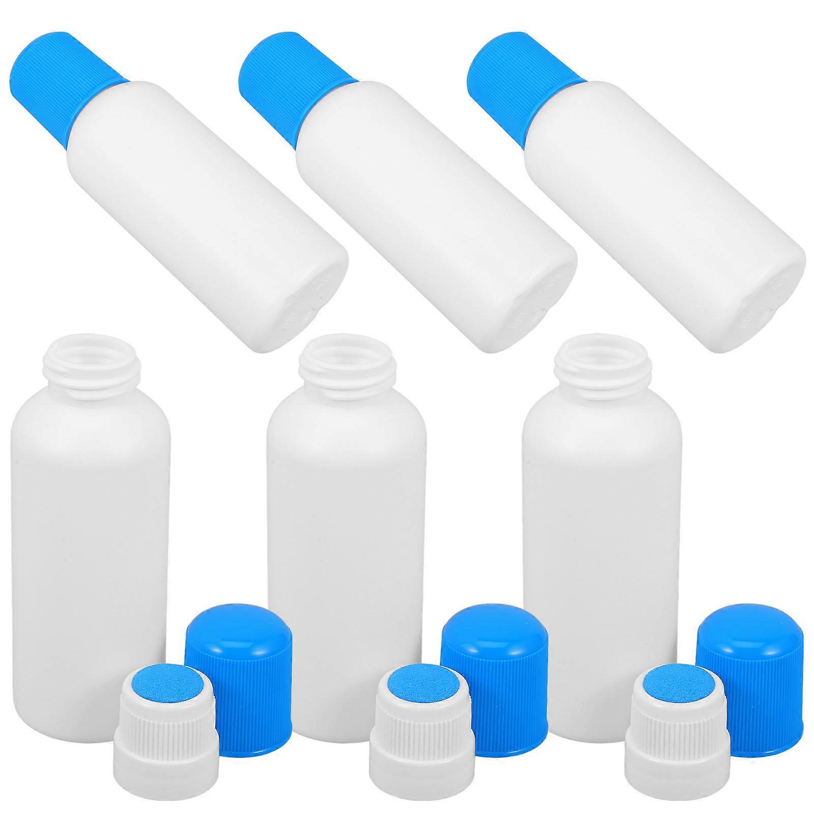6Pcs Sponge Applicator Bottles Liniments Bottle Sponge Head Bottle Refillable Sponge Head Applicator 100ml