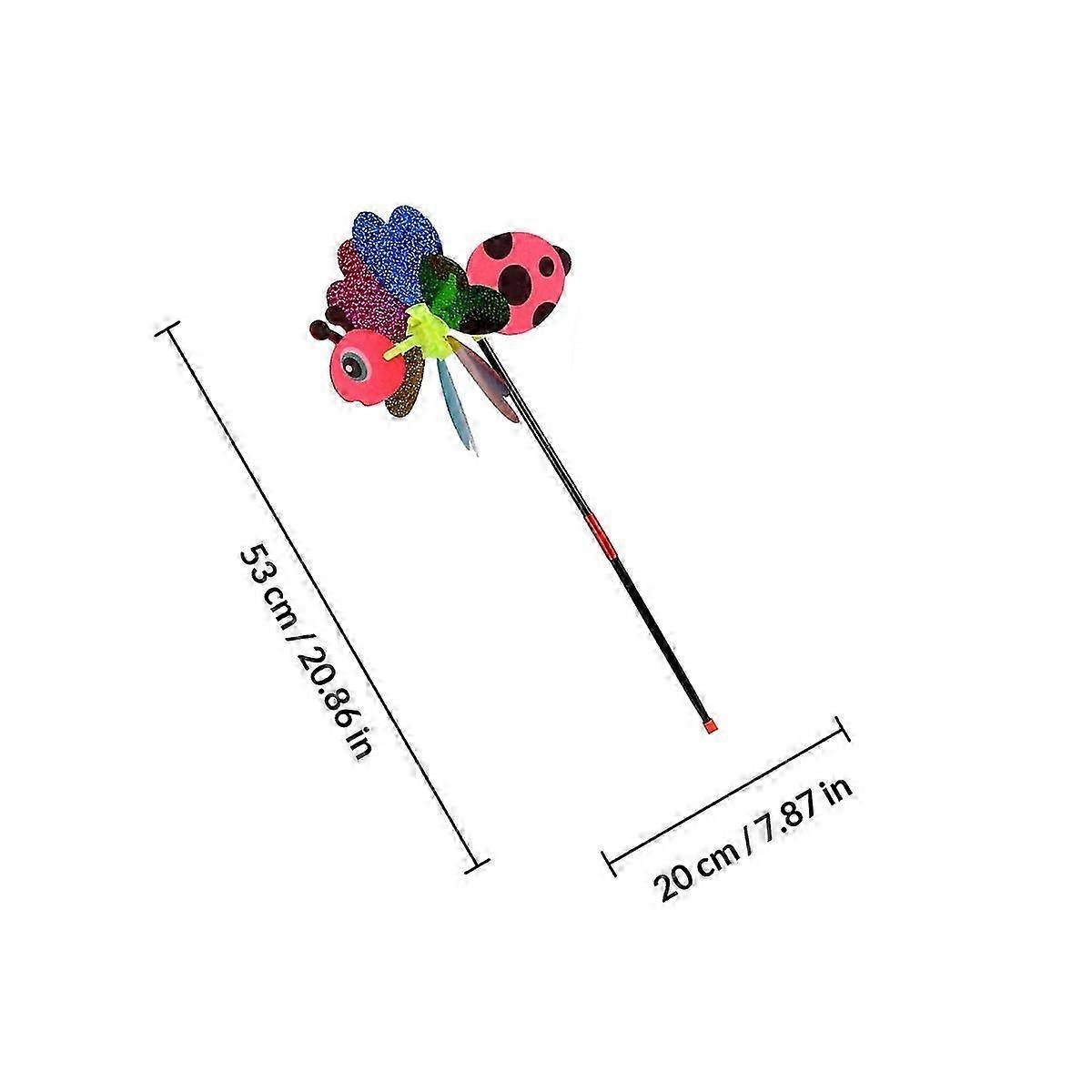 3pcs Insect Pattern Windmill Cartoon Pinwheel Windmill Ornament (Random Pattern)