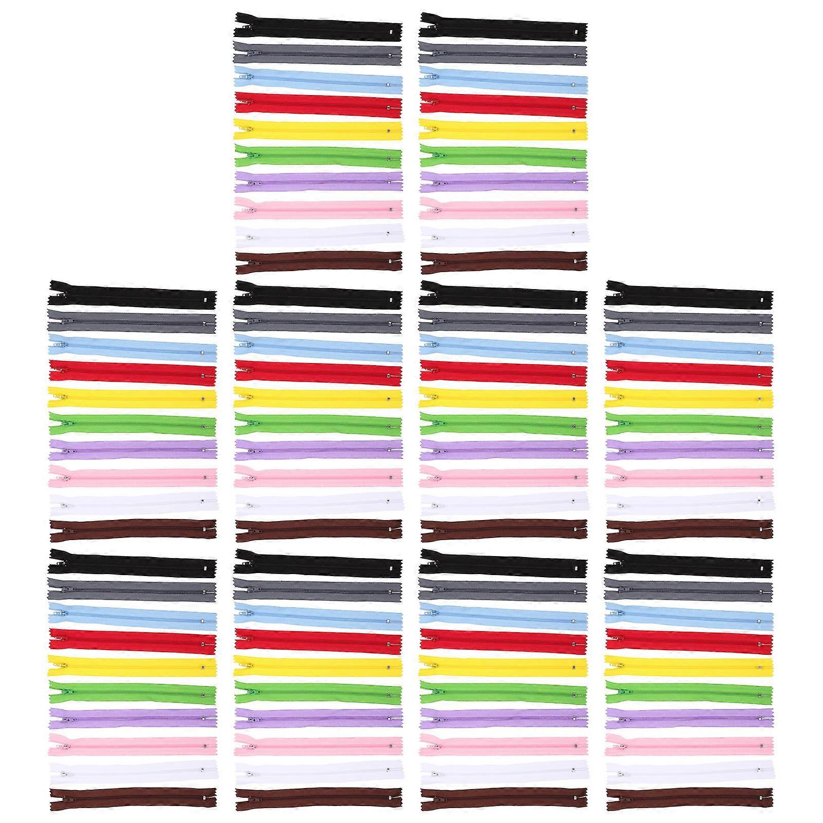100Pcs Household Zipper Replacement Replaceable Zippers Multi-function Coat Zippers