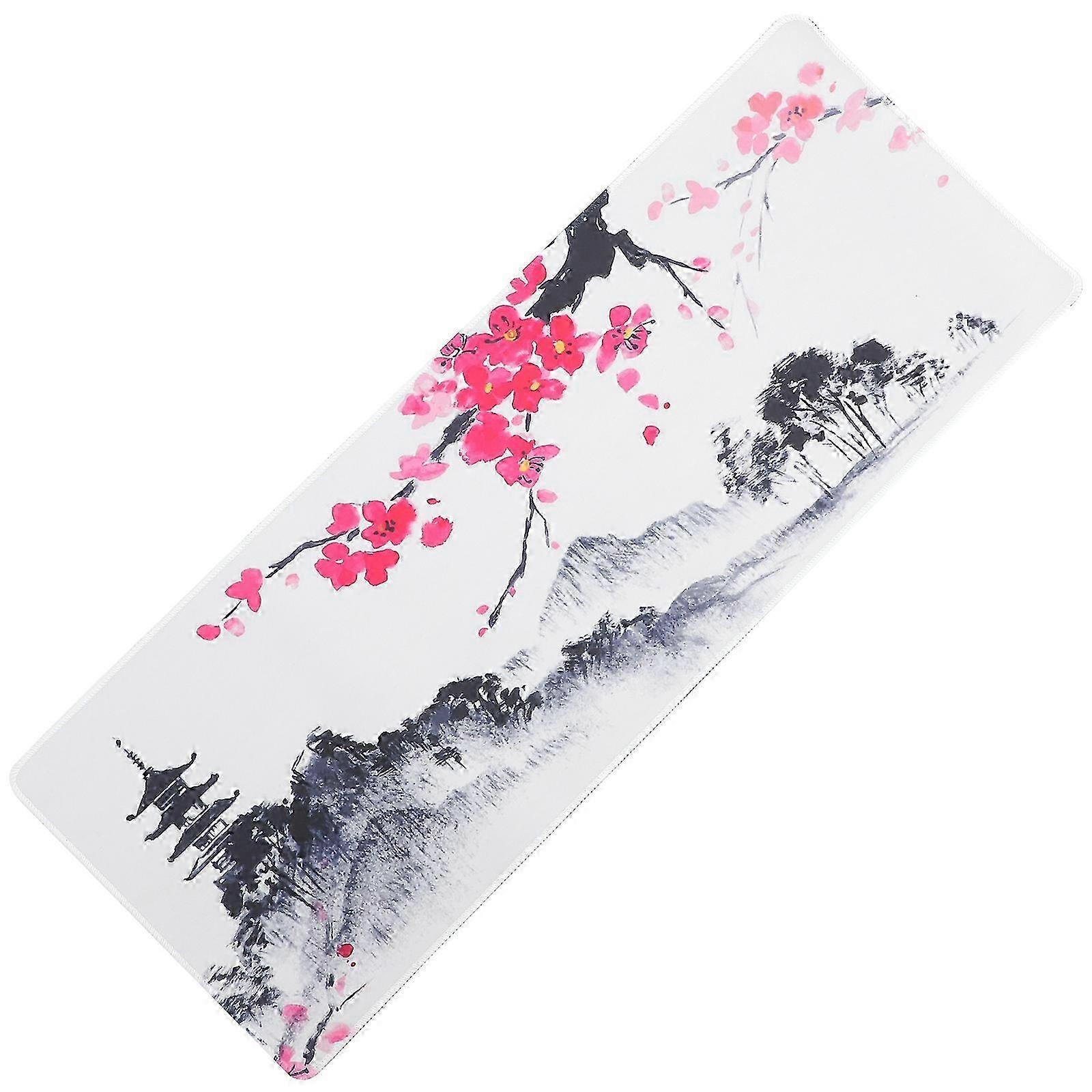Gaming Mousepad Rectangular Shape Minimalist Style Rubber Base 1Pcs