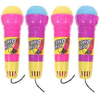 Echo Microphone Toy 4Pcs for Kids Plastic Novelty Toy Multicolor Role Play