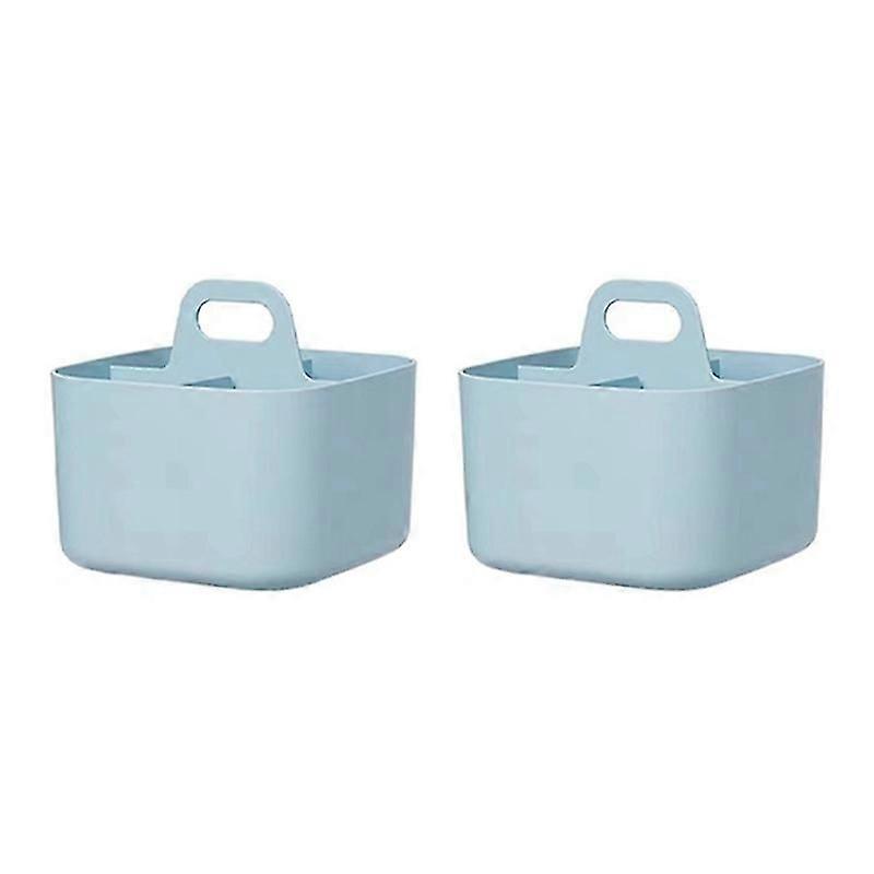 2PCS Caddys Organizer,Stackable Plastic Caddys With Handle