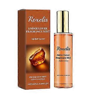 Roxelis Amber Romantic -tuoksusuihke, pitkäkestoinen raikas ja luonnollinen, täydellinen pariskuntien treffeille, kannettava, tunnelmaa kohottava tuoksu