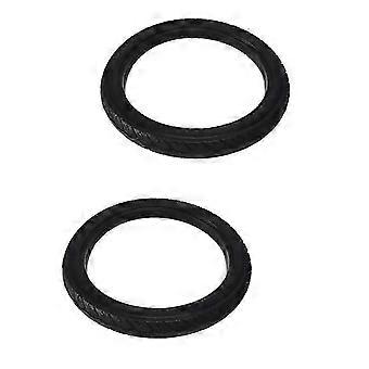 2PCS 16 Inch 16 X 1.75 Bicycle Solid Tires Bicycle Bike Tires 16 X 1.75 Black Rubber Non- Tires Cycling Tyre Edition 0118