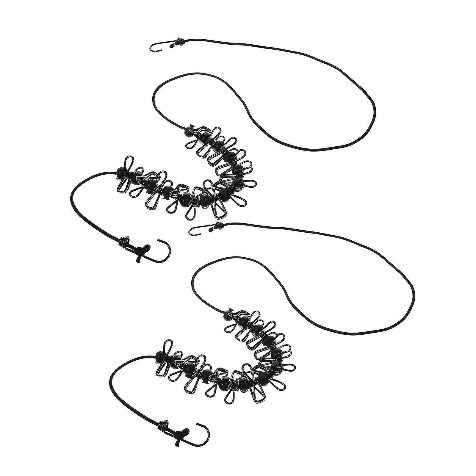 Windproof Clothes Drying Rope 4Pcs Set for Outdoor Use