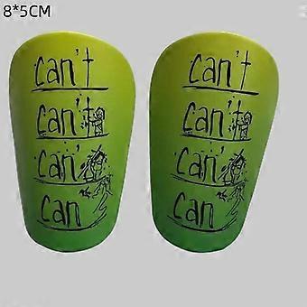1Pair Mini Football Shin Pad Wear-Resistant Shock Absorbing Leg Protector Lightweight Portable Soccer Training Shank Board