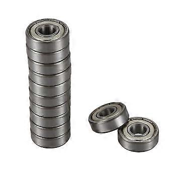 12 Pcs 608z 22mm X 8mm X 7mm Single Row Deep Groove Ball Bearing-L