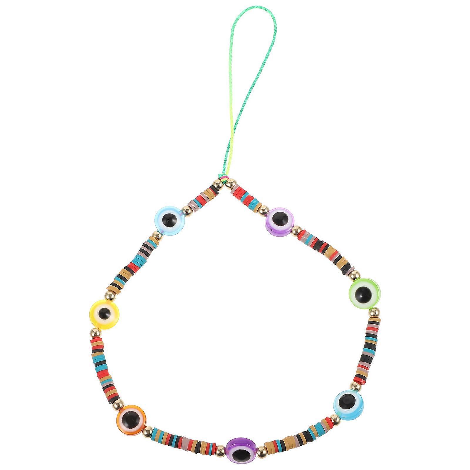 Evil Charm Strap with Polymer Clay for Decoration