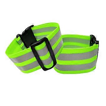1/2Pcs Adjustable Reflective Bands for Running Safety Reflective Belt Night Safety Gear for Arm Wrist Waist Ankle Leg