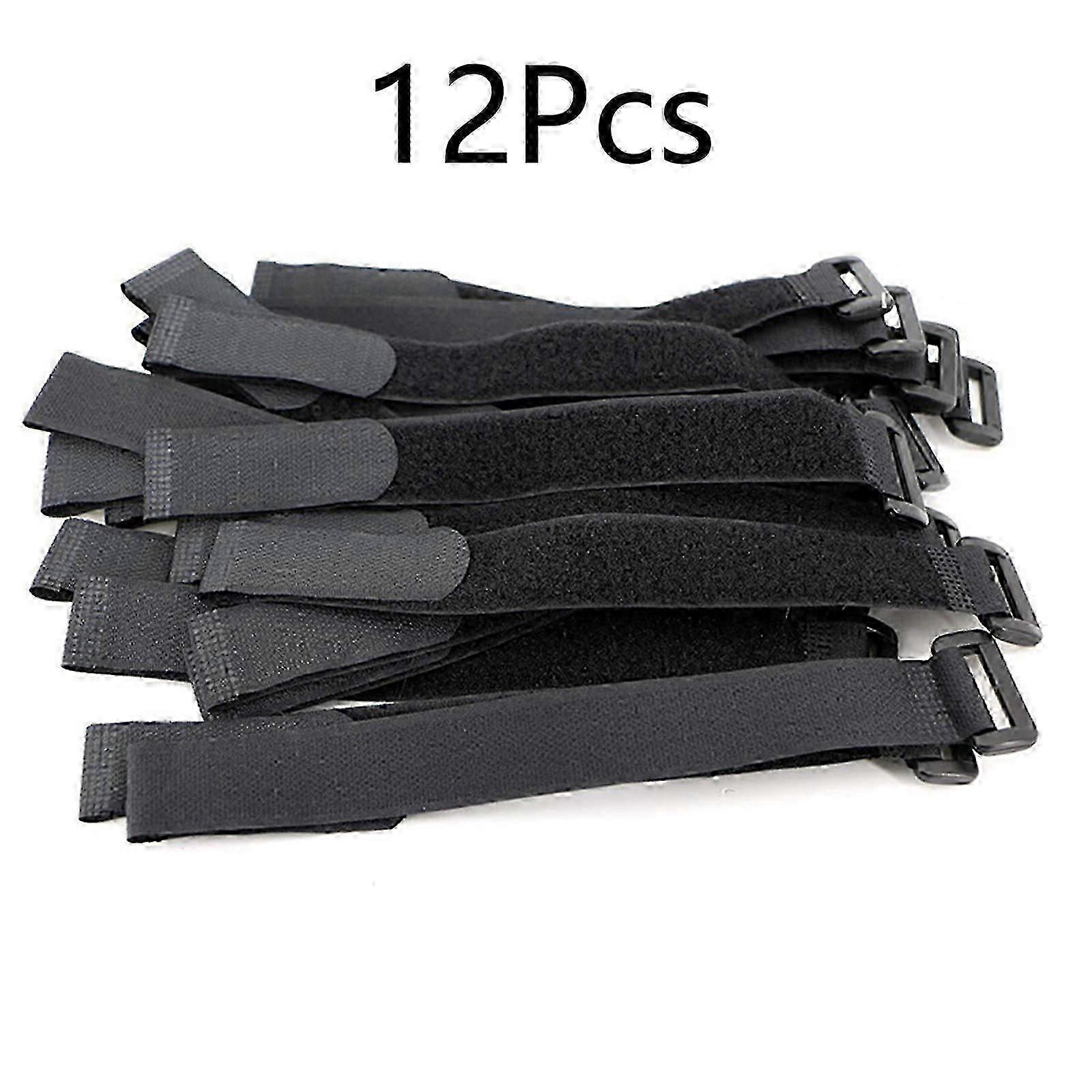 Cable Ties Strapping 12 Pieces Hook & Loop Tidy Straps,L