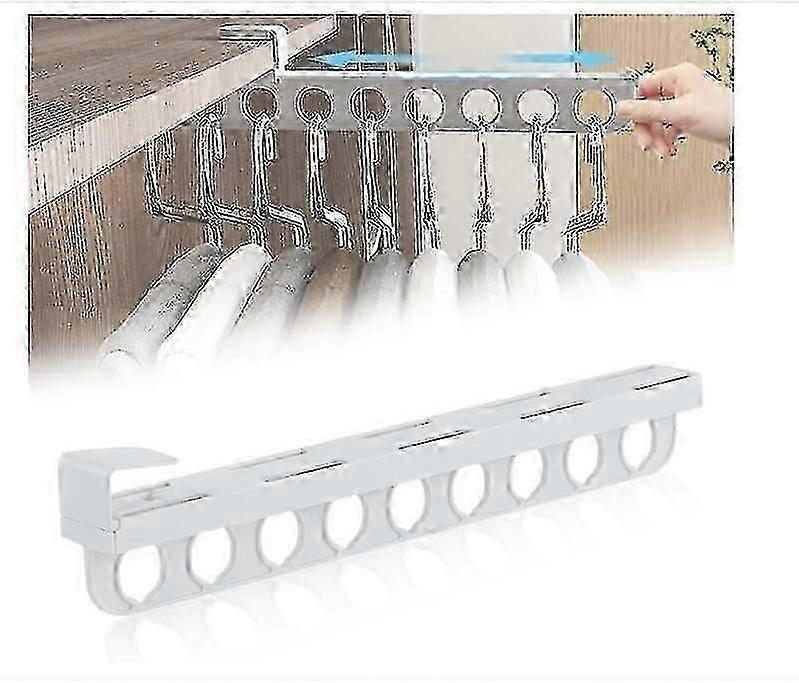 Pull-Out Type Retractable Clothes Rack,2024 Pull Out Closet Rod Without Drilling-Yvan