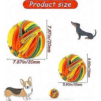 Odor Training & Feeding Games Sniffing Ball for Dogs, Interactive Chew Toy, Washable