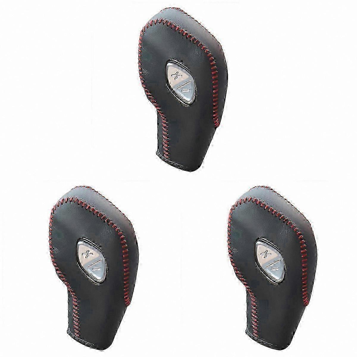 Universal 3-Pack Gear Shift Knob Cover compatible with Select compatible withd Models 2012-2016