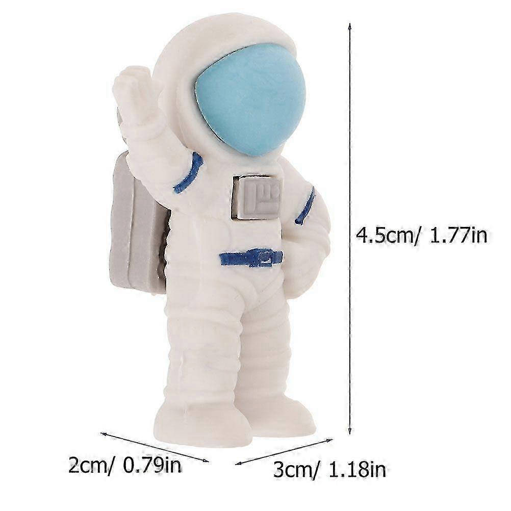 24pcs Cartoon Mini Erasers Students Miniature Erasers Multi-function Erasers Astronaut Erasers(Mixed Style)