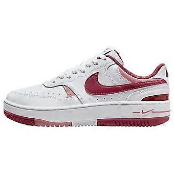 Zapatillas de skate Nike Gamma Force Fashion antideslizantes de caña baja para mujer, color blanco y rojo FQ8877-100