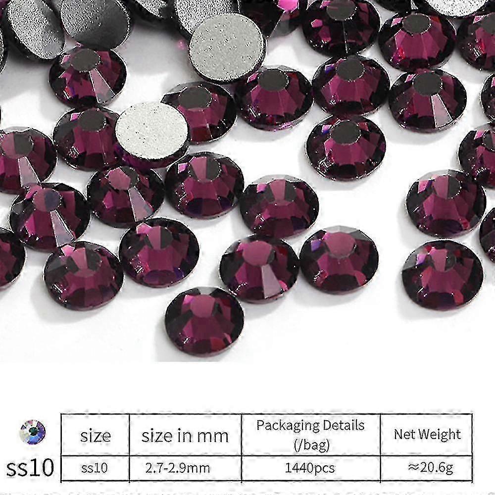 Sparkling Flat Back Rhinestones Round