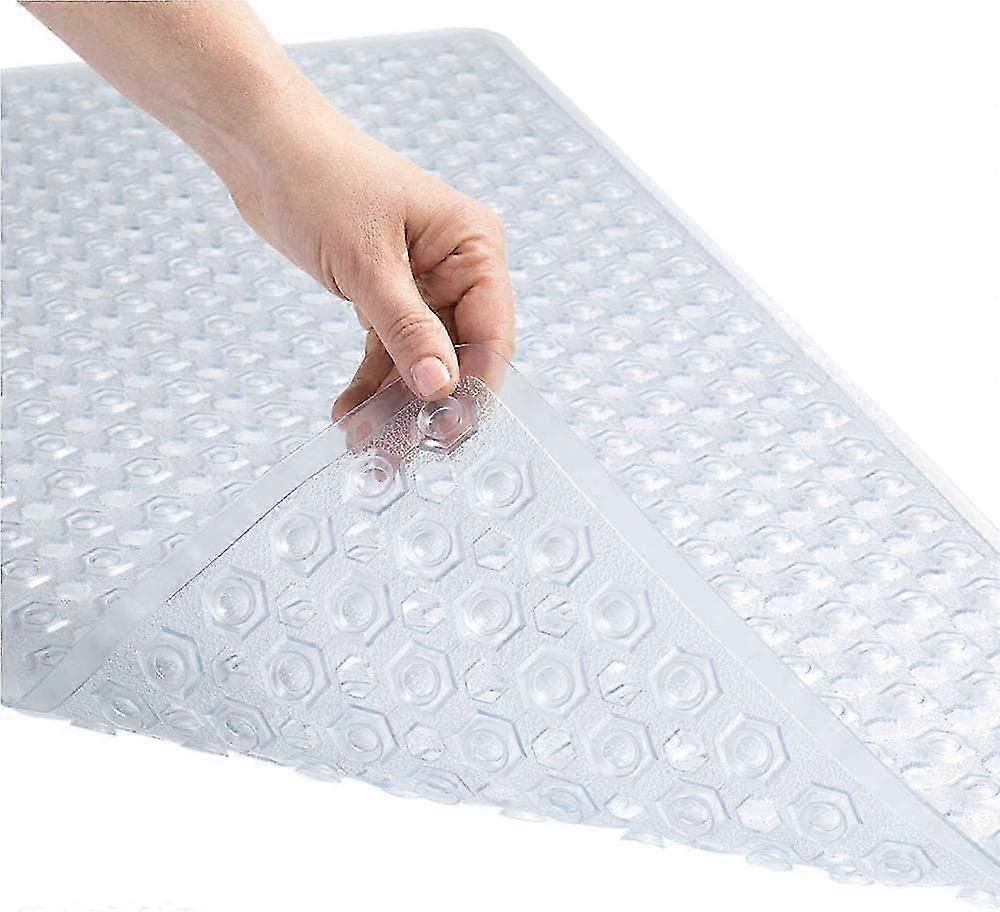 Large Drainage Shower Mat With Suction Cups