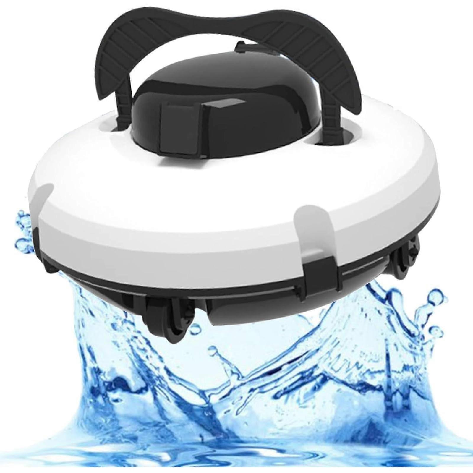Cordless Pool Vacuum Cleaner with Intelligent Navigation, Rechargeable Automatic Pool Cleaning Robot