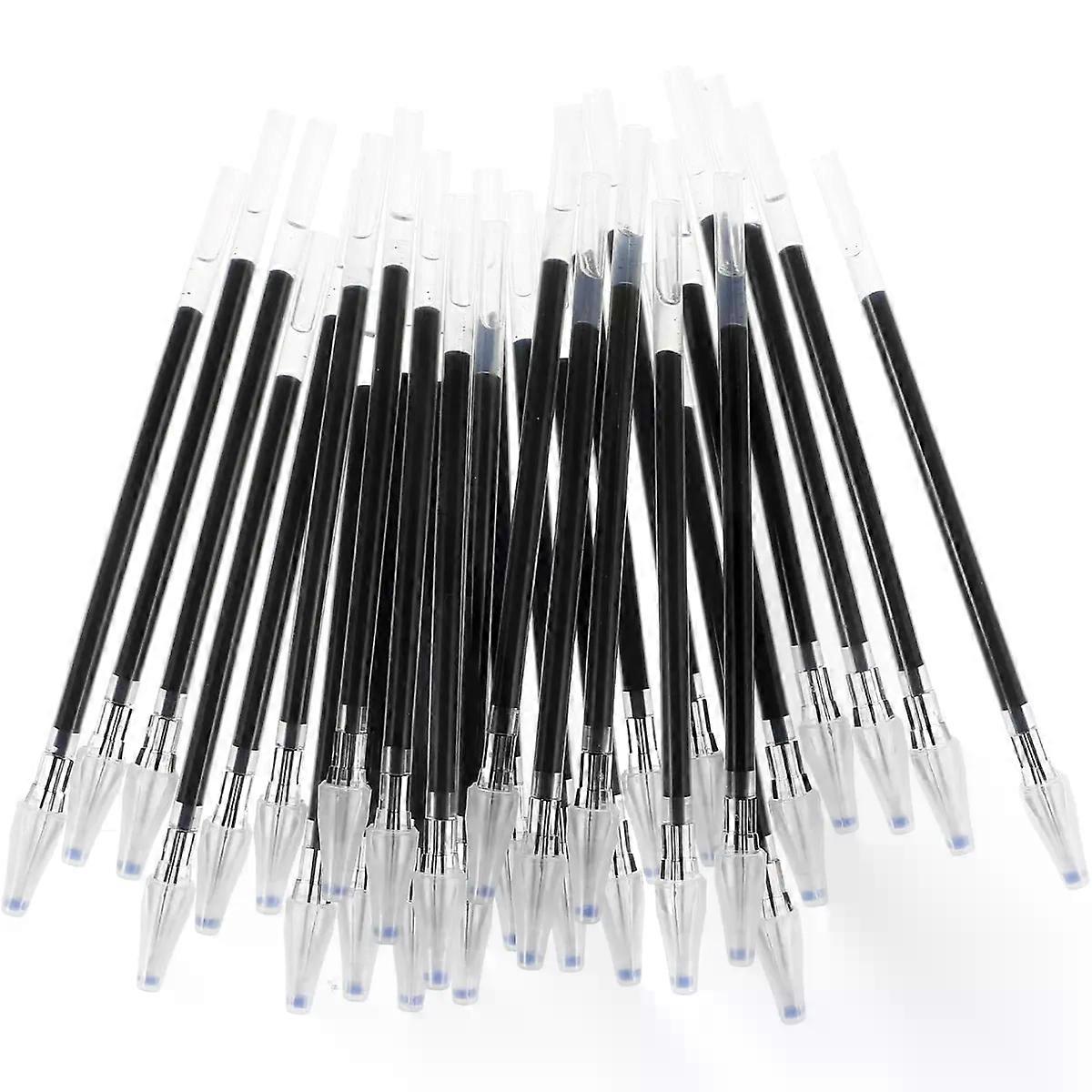 30pcs Diamond Tip Pen Refills Black Plastic Fine Line Control