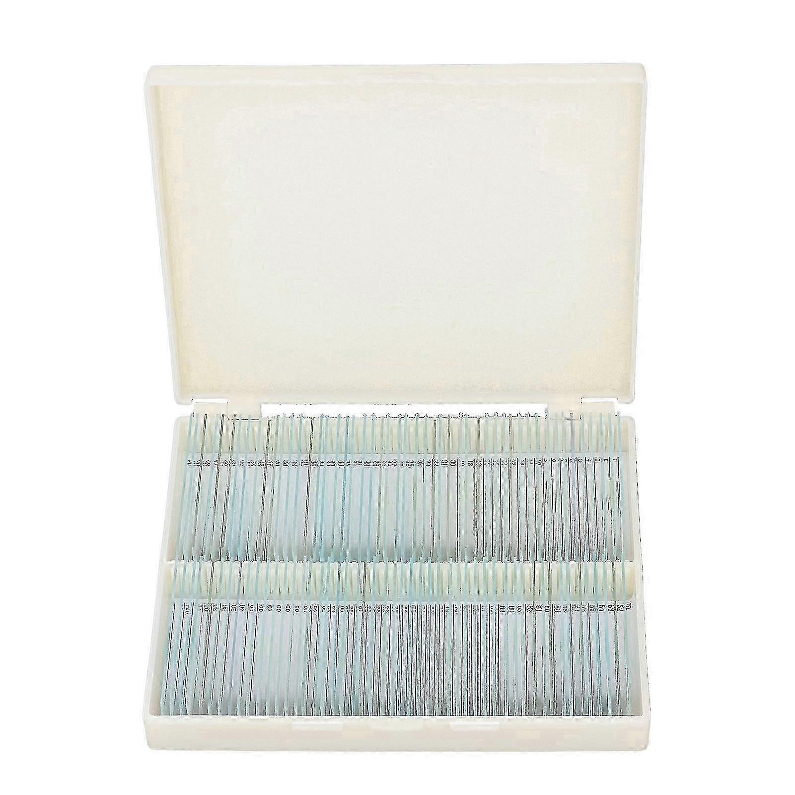 2026 Suitable 100pcs Microscope Slides Rounded Edge Plants Blank Microscope Slides compatible with Biological Science Laboratory