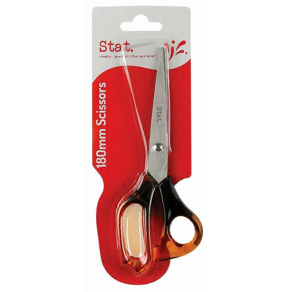 180MM Stat General Purpose Scissors with Tortoise Shell Grip Stainless Blades