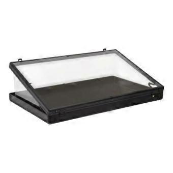 Card Display Case for PSA Graded Cards, Aluminum Alloy Glass Display Frame with Lock and Handle-SSZFV