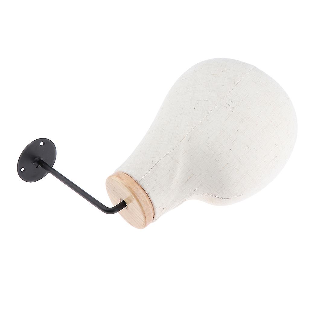 Mur Monté Mannequin Head Perruque Hat Making Glasses Display Model Manikin Beige