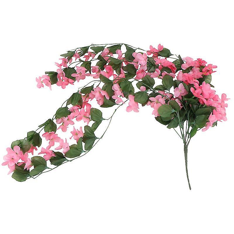 75cmピンクの結婚式は、1pc造花つる装飾品の結婚式の壁掛け飾りをパーツに好意