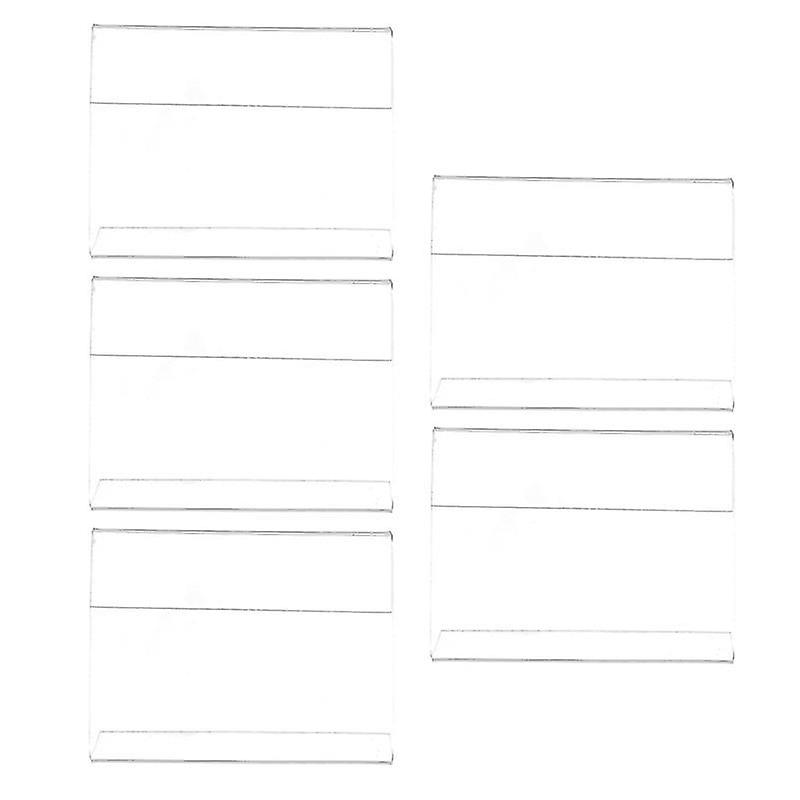 8.5X6x3.5cm Retail & Sale Signs 5pcs Horizontal Label Stands Simple Desktop Menu Storage