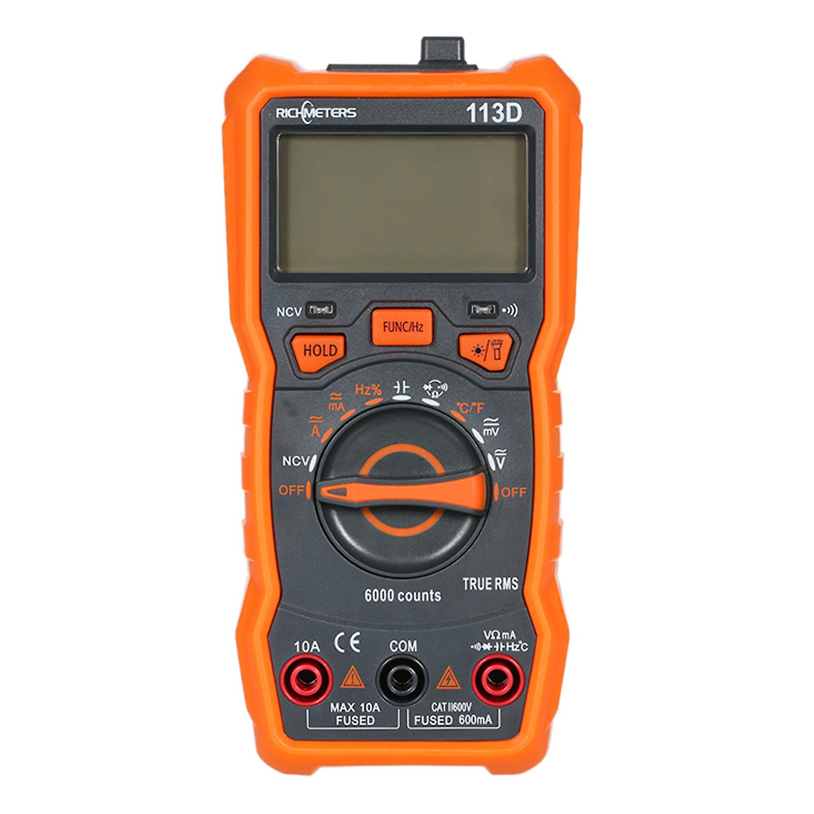 Digital Multimeter 6000 Counts Auto Ranging Voltage Temperature Measuring Meter