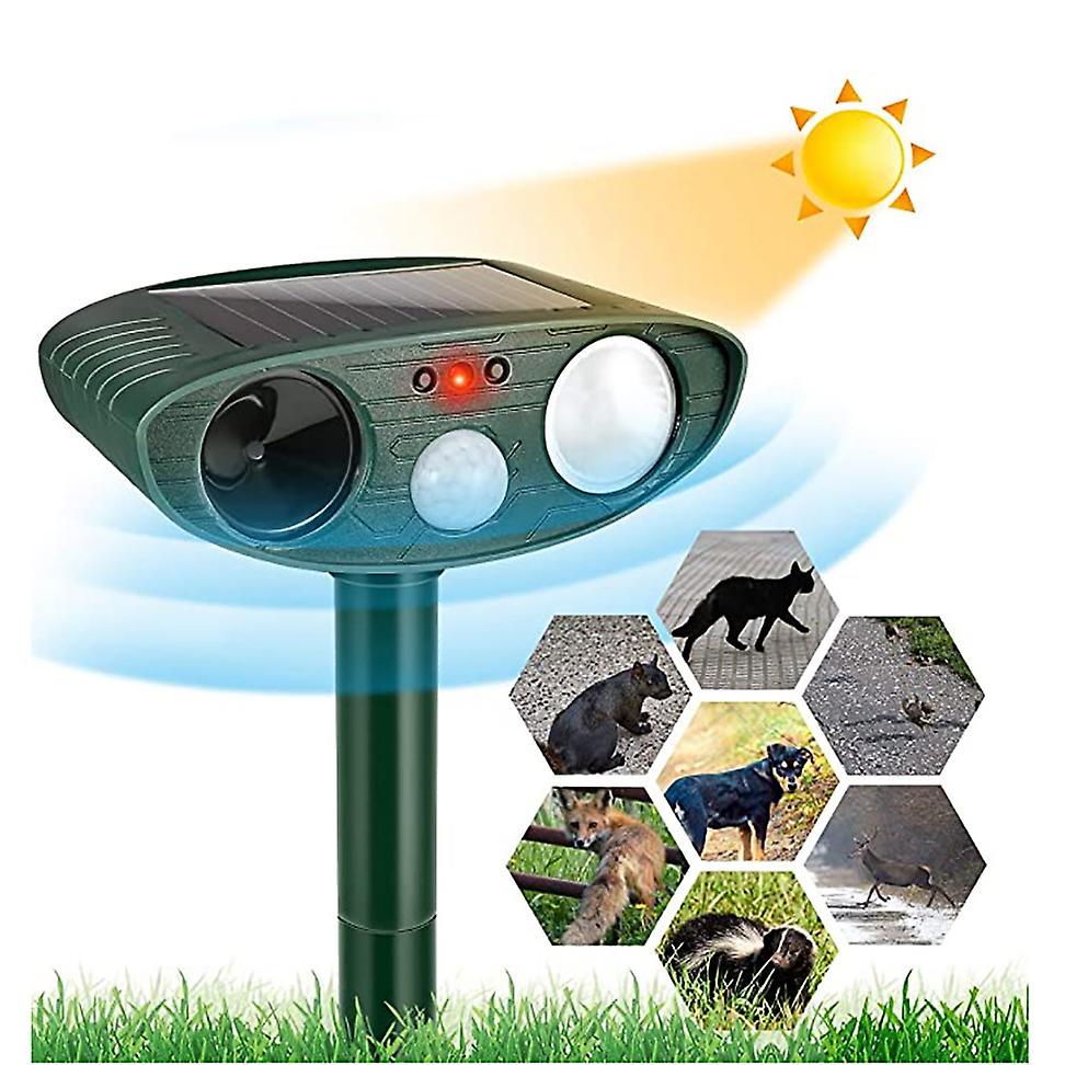 Solar Animal Repeller , Outdoor with Motion Detector Waterproof