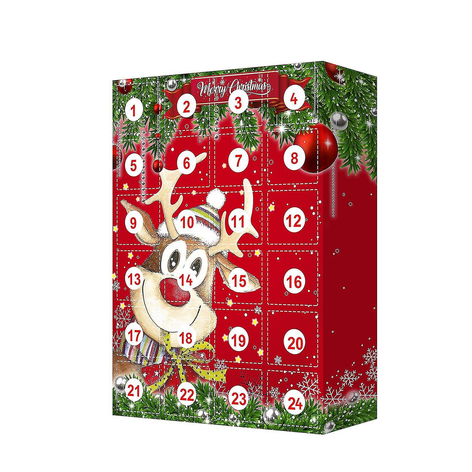 Christmas Countdown Calendar Keychain Gift Box Chr @bugu