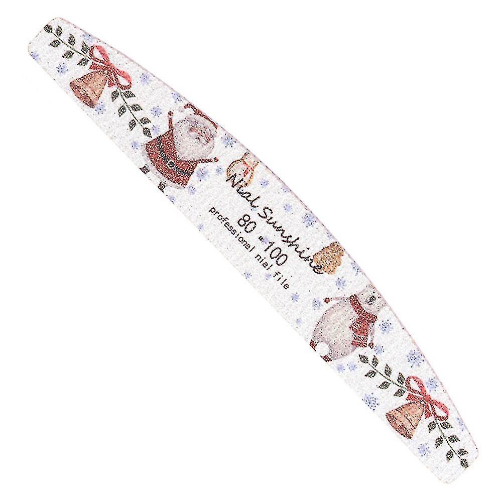 Noel Temalı Gritty Nail File, Zımpara Tahtası, Ev ve Salon Kullanımı İçin Profesyonel Tırnak Araçları