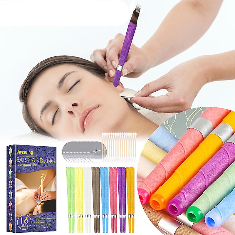 40pcs κεριά αυτιών κερί καθαρό αφαίρεση σύνολο αρωματοθεραπεία φροντίδα αυτιών candling