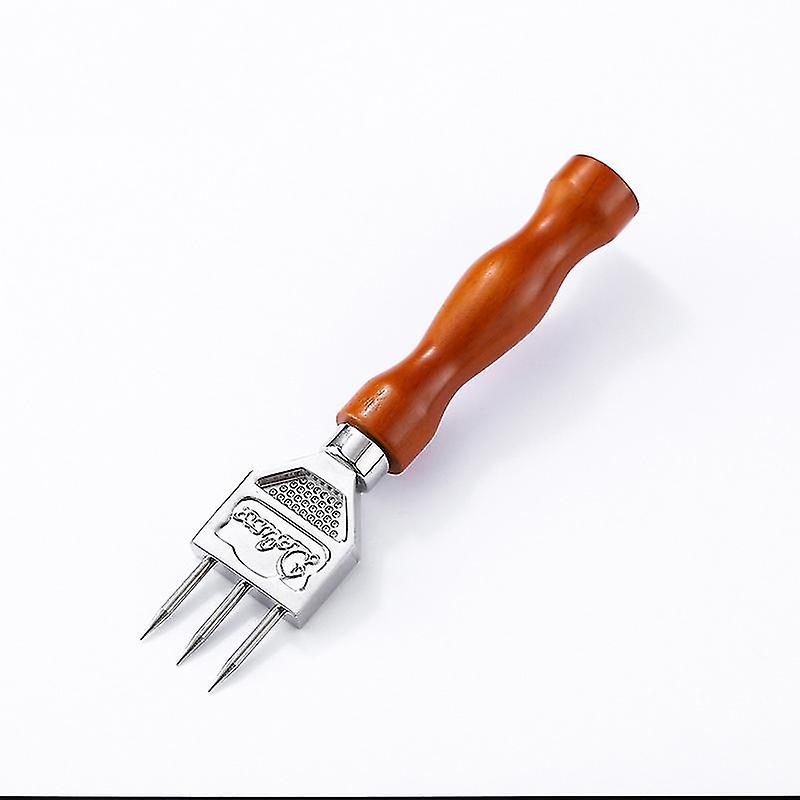 Ice Pick - 7 Inch Stainless Steel Ice Crusher With Wooden Handle Ice Chipper Ideal For Breaking Ice Kitchen Tool